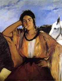 Édouard Manet : Gypsy with a Cigarette (1862)